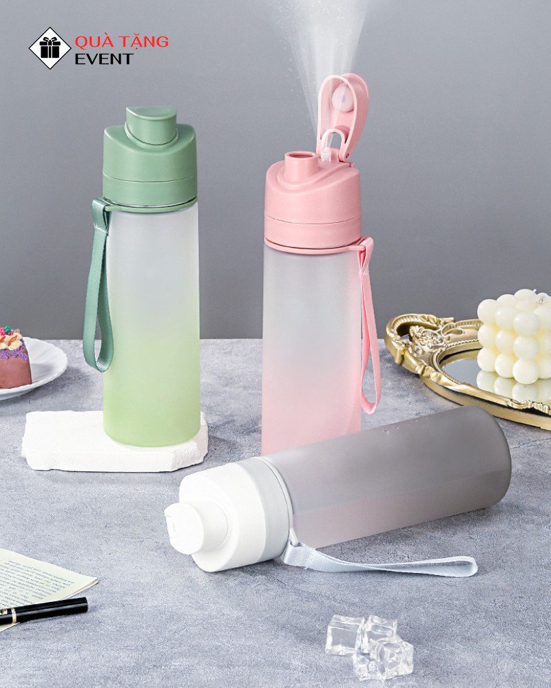 Bình nhựa quà tặng doanh nghiệp, in logo theo yêu cầu - Mã BN008 Sản xuất bình nước nhựa - BN008