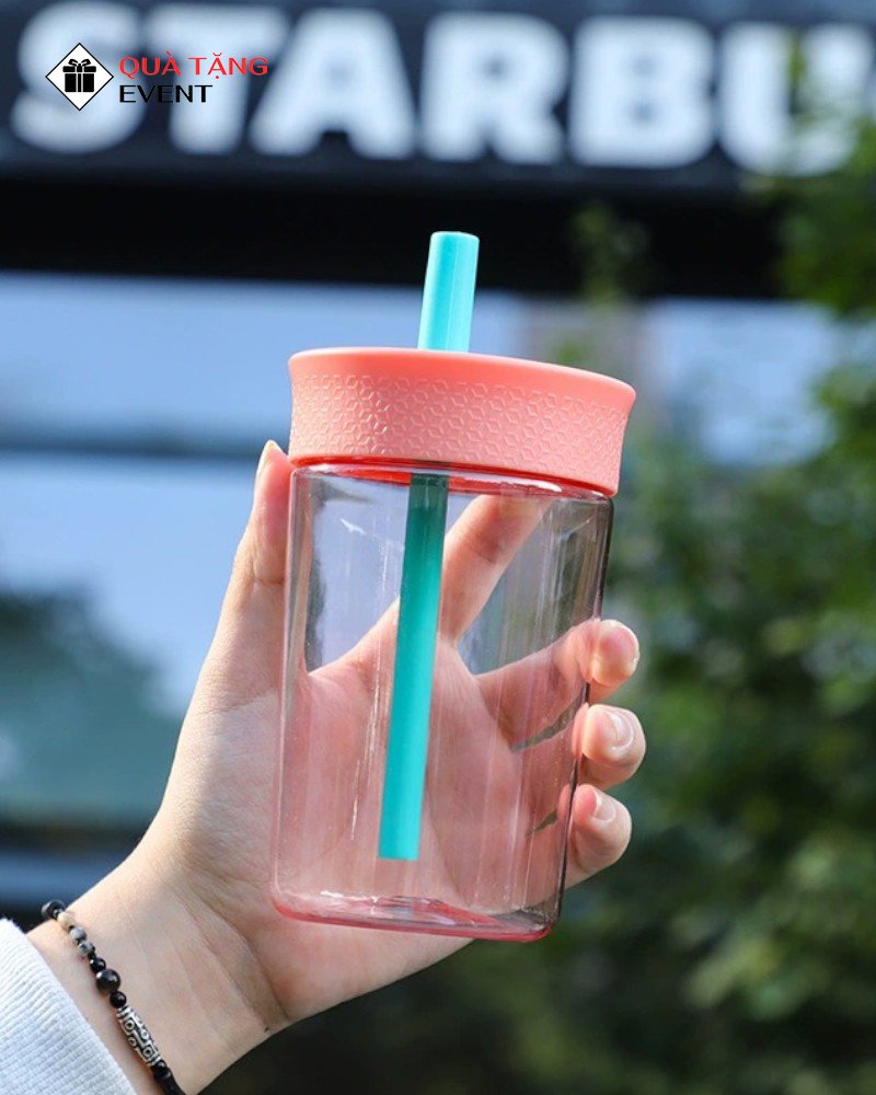 Bình nhựa quà tặng doanh nghiệp, in logo theo yêu cầu - Mã BN015 Sản xuất bình nước nhựa Sỉ - BN015