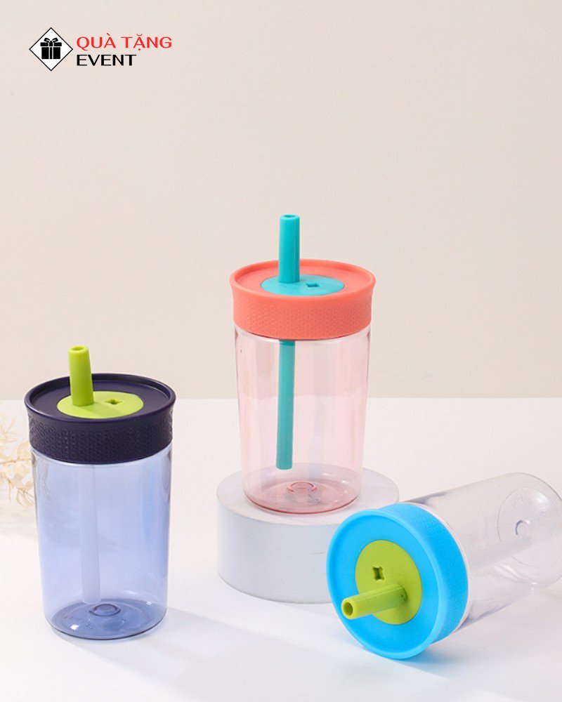 Bình nhựa quà tặng doanh nghiệp, in logo theo yêu cầu - Mã BN015 Sản xuất bình nước nhựa cao cấp - BN015