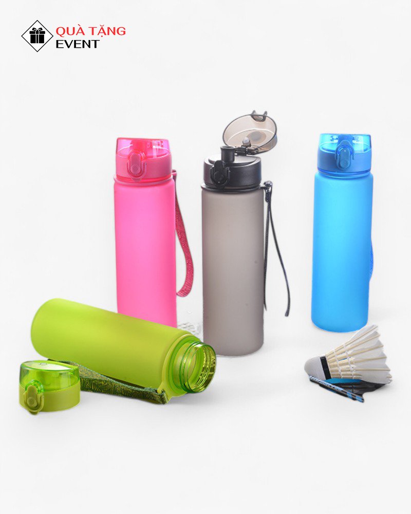 Bình nhựa quà tặng doanh nghiệp, in logo theo yêu cầu - Mã BN011 Sản xuất bình nước nhựa quà tặng - BN011
