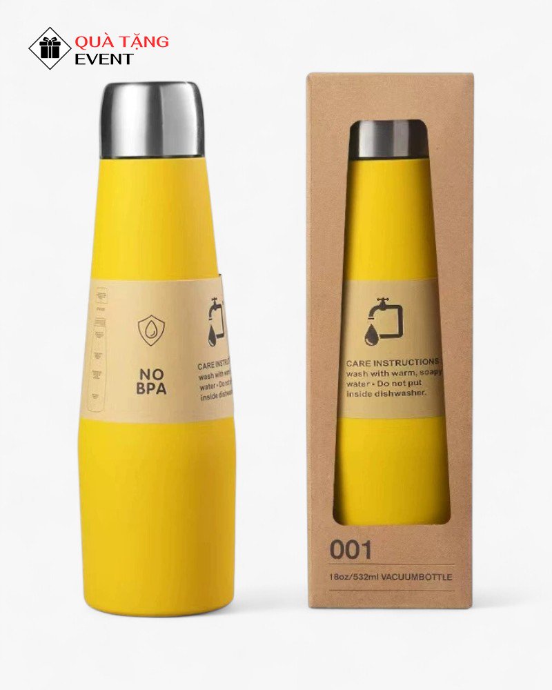 Bình giữ nhiệt văn phòng quà tặng doanh nghiệp, in logo theo yêu cầu - Mã BGNVP060 Xưởng sản xuất bình giữ nhiệt giá rẻ - BGNVP060