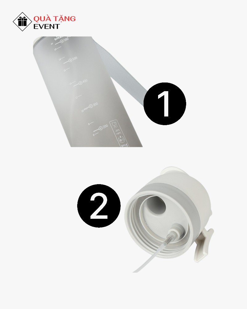 Bình nhựa quà tặng doanh nghiệp, in logo theo yêu cầu - Mã BN008 Xưởng sản xuất bình nước nhựa quảng cáo - BN008