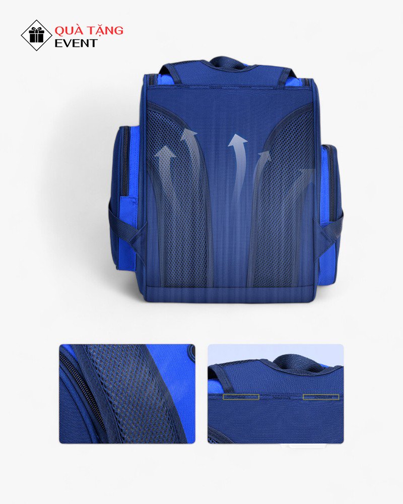 Balo học sinh quà tặng, in logo theo yêu cầu – Mã BLHS002 Ba lô cho bé đi học - BLHS002