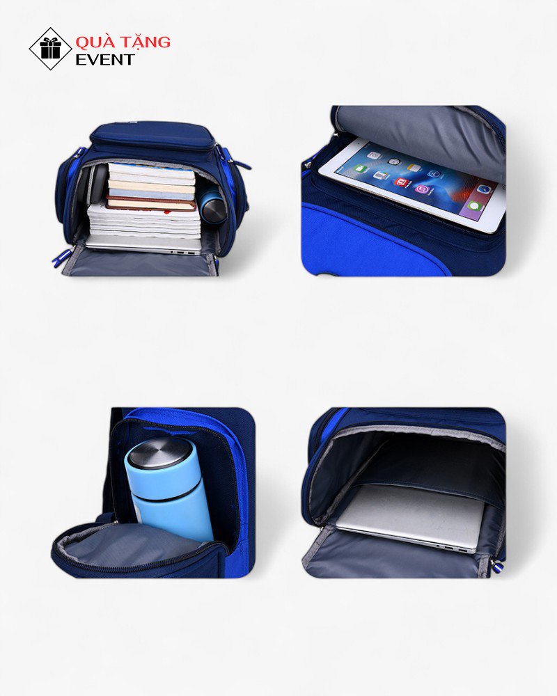 Balo học sinh quà tặng, in logo theo yêu cầu – Mã BLHS002 Balo học sinh in tên - BLHS002