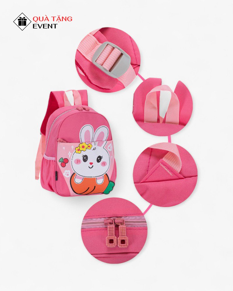 Balo mẫu giáo quà tặng, in logo theo yêu cầu – Mã BLMG009 Cơ sở sản xuất balo mẫu giáo - BLMG009