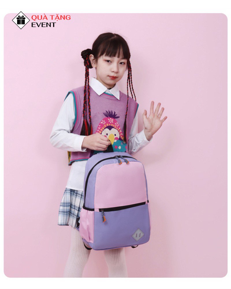 Balo học sinh quà tặng, in logo theo yêu cầu – Mã BLHS006 Công ty may balo học sinh HCM - BLHS006