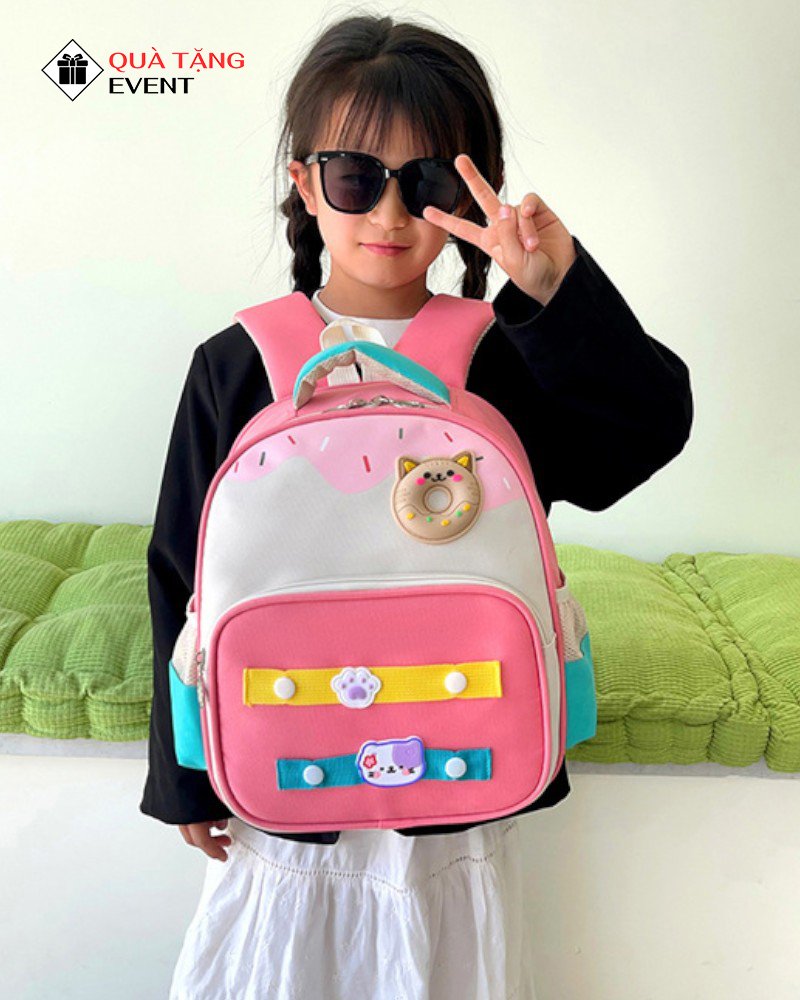 Balo mẫu giáo quà tặng, in logo theo yêu cầu – Mã BLMG005 Công ty may balo mẫu giáo cao cấp quà tặng - BLMG005