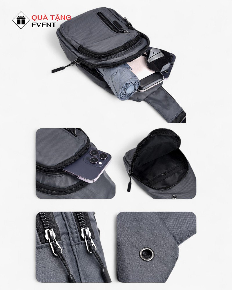 Túi đeo chéo quà tặng doanh nghiệp, in logo theo yêu cầu - Mã TDC130 Công ty sản xuất túi đeo chéo - TDC130