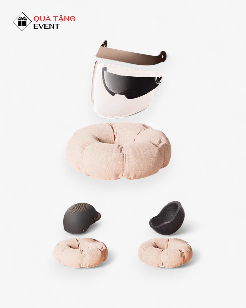 Mũ bảo hiểm quà tặng doanh nghiệp, in logo theo yêu cầu - Mã MBH002 Đặt sản xuất mũ bảo hiểm - MBH002