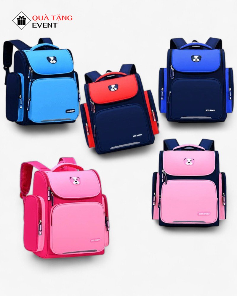 Balo học sinh quà tặng, in logo theo yêu cầu – Mã BLHS002 Địa chỉ may balo học sinh - BLHS002