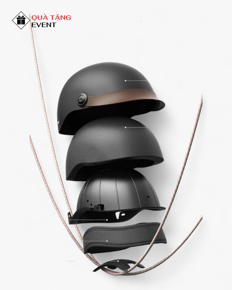 Mũ bảo hiểm quà tặng doanh nghiệp, in logo theo yêu cầu - Mã MBH002 Hãng mũ bảo hiểm in logo - MBH002