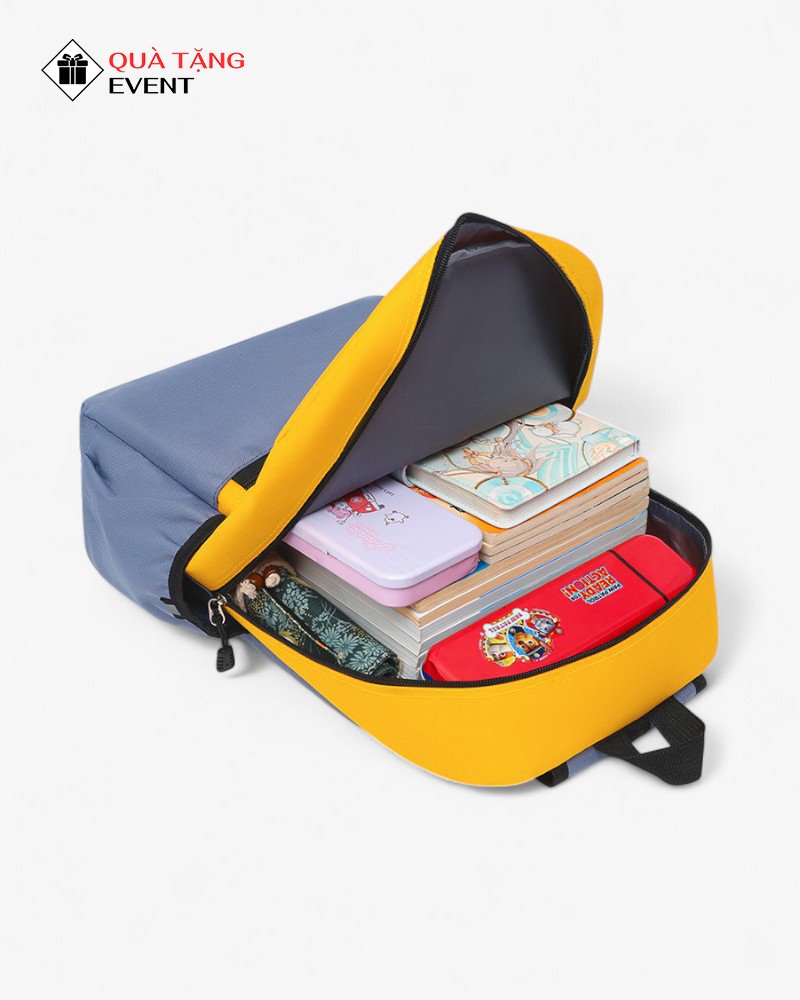 Balo học sinh quà tặng, in logo theo yêu cầu – Mã BLHS007 May balo học sinh giá sỉ - BLHS007