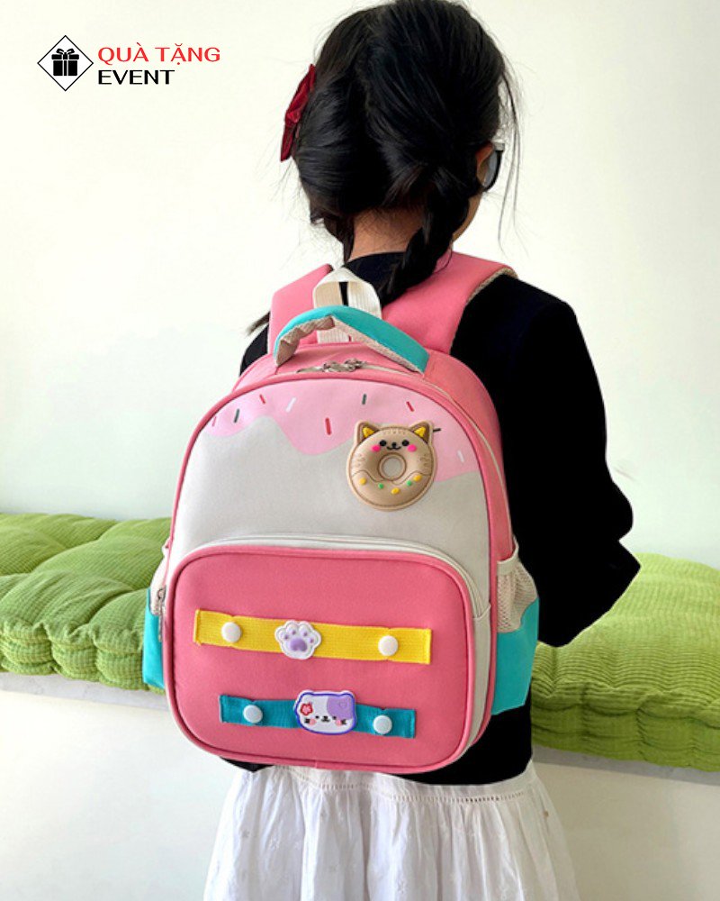 Balo mẫu giáo quà tặng, in logo theo yêu cầu – Mã BLMG005 May balo mẫu giáo giá sỉ theo yêu cầu Hà Nội - BLMG005