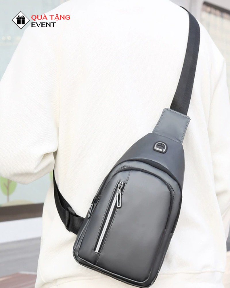 Túi đeo chéo quà tặng doanh nghiệp, in logo theo yêu cầu - Mã TDC125 May gia công túi đeo chéo - TDC125