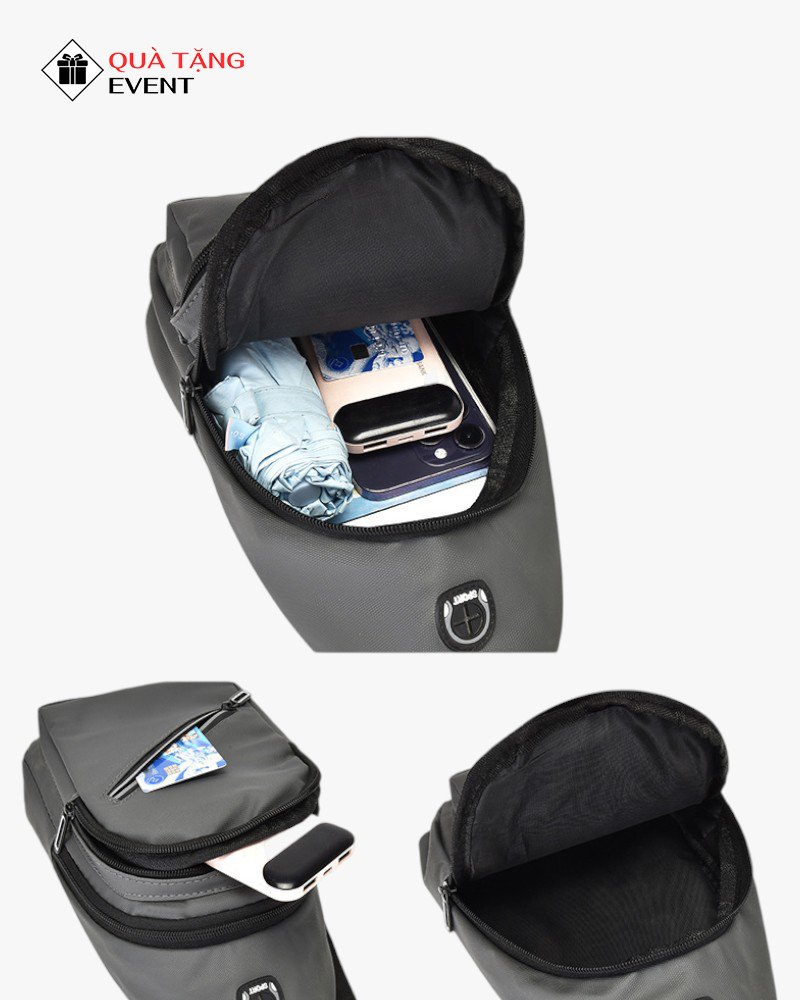 Túi đeo chéo quà tặng doanh nghiệp, in logo theo yêu cầu - Mã TDC128 May túi đeo chéo - TDC128