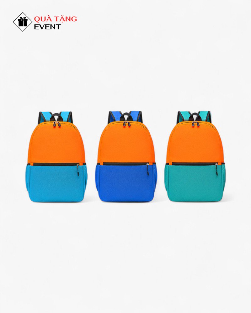 Balo học sinh quà tặng, in logo theo yêu cầu – Mã BLHS007 Nhà máy sản xuất balo học sinh - BLHS007