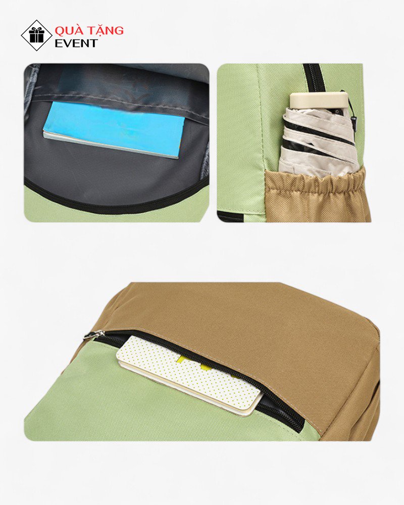 Balo học sinh quà tặng, in logo theo yêu cầu – Mã BLHS008 Nhận gia công balo học sinh - BLHS008