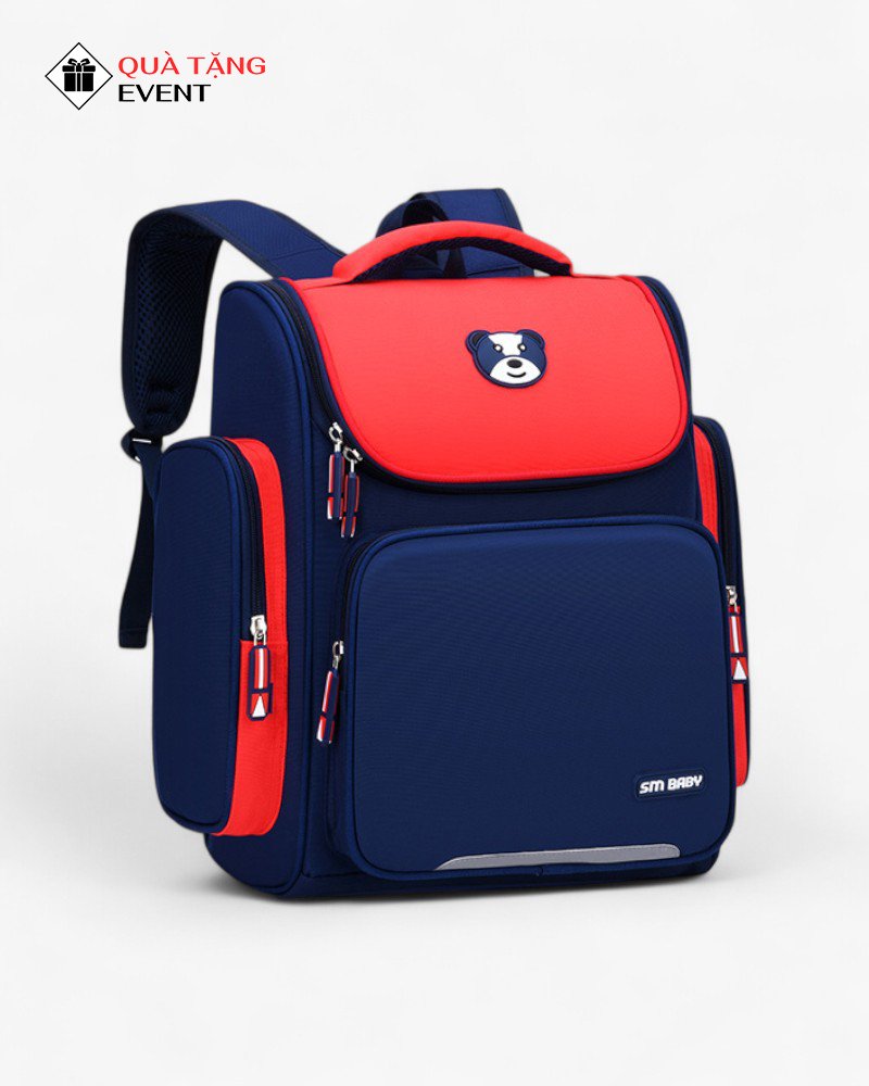 Balo học sinh quà tặng, in logo theo yêu cầu – Mã BLHS002 Nhận may balo học sinh - BLHS002