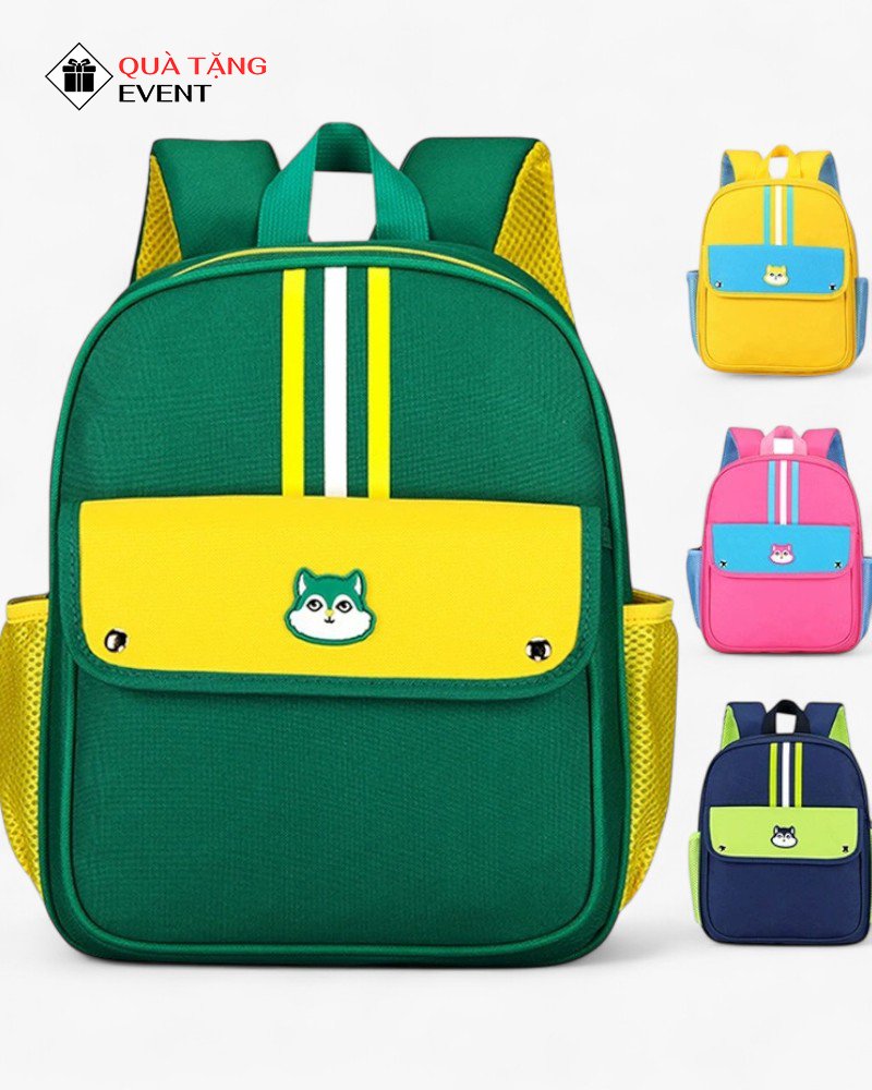 Balo học sinh quà tặng, in logo theo yêu cầu – Mã BLHS010 Nhận may gia công balo học sinh giá sỉ số lượng ít - BLHS010