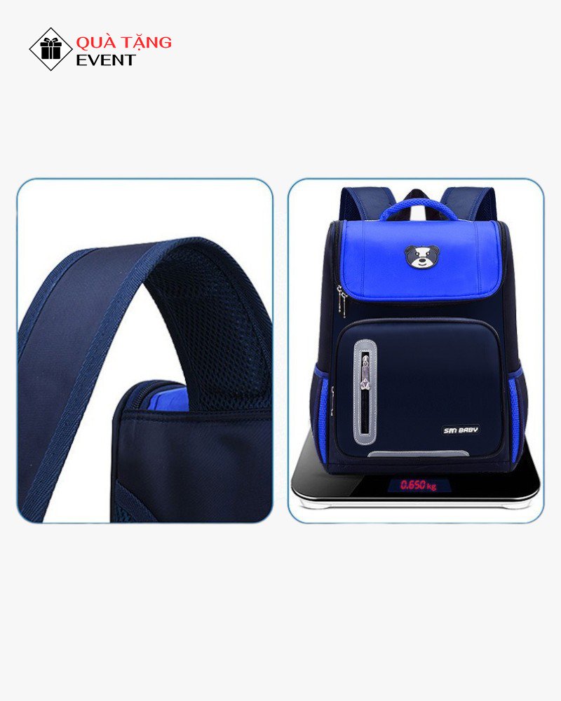 Balo học sinh quà tặng, in logo theo yêu cầu – Mã BLHS014 Sỉ balo học sinh giá sỉ nam - BLHS014