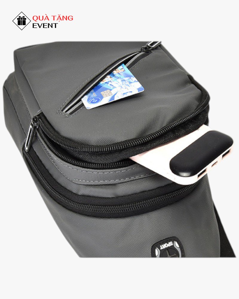 Túi đeo chéo quà tặng doanh nghiệp, in logo theo yêu cầu - Mã TDC128 Túi bao tử đeo chéo quà tăng doanh nghiệp - TDC128