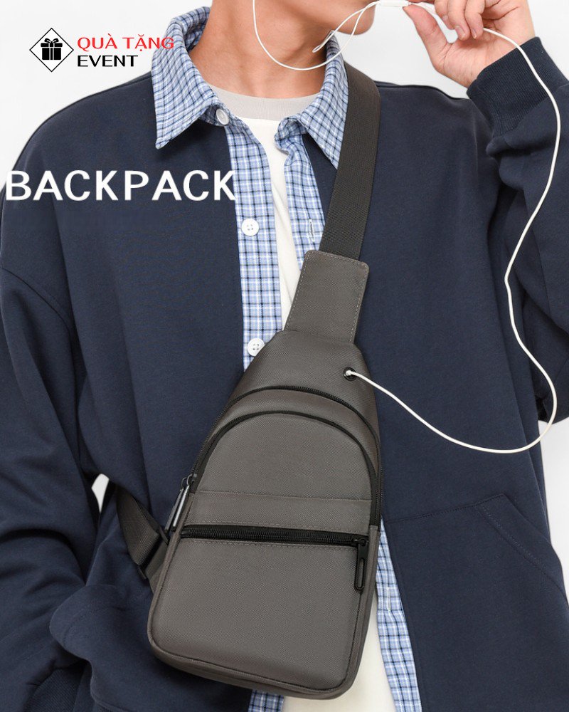 Túi đeo chéo quà tặng doanh nghiệp, in logo theo yêu cầu - Mã TDC118 Túi đeo chéo in hình - TDC118