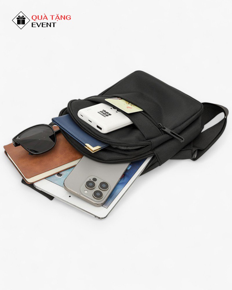 Túi đeo chéo quà tặng doanh nghiệp, in logo theo yêu cầu - Mã TDC118 Túi đeo chéo in hình theo yêu cầu - TDC118