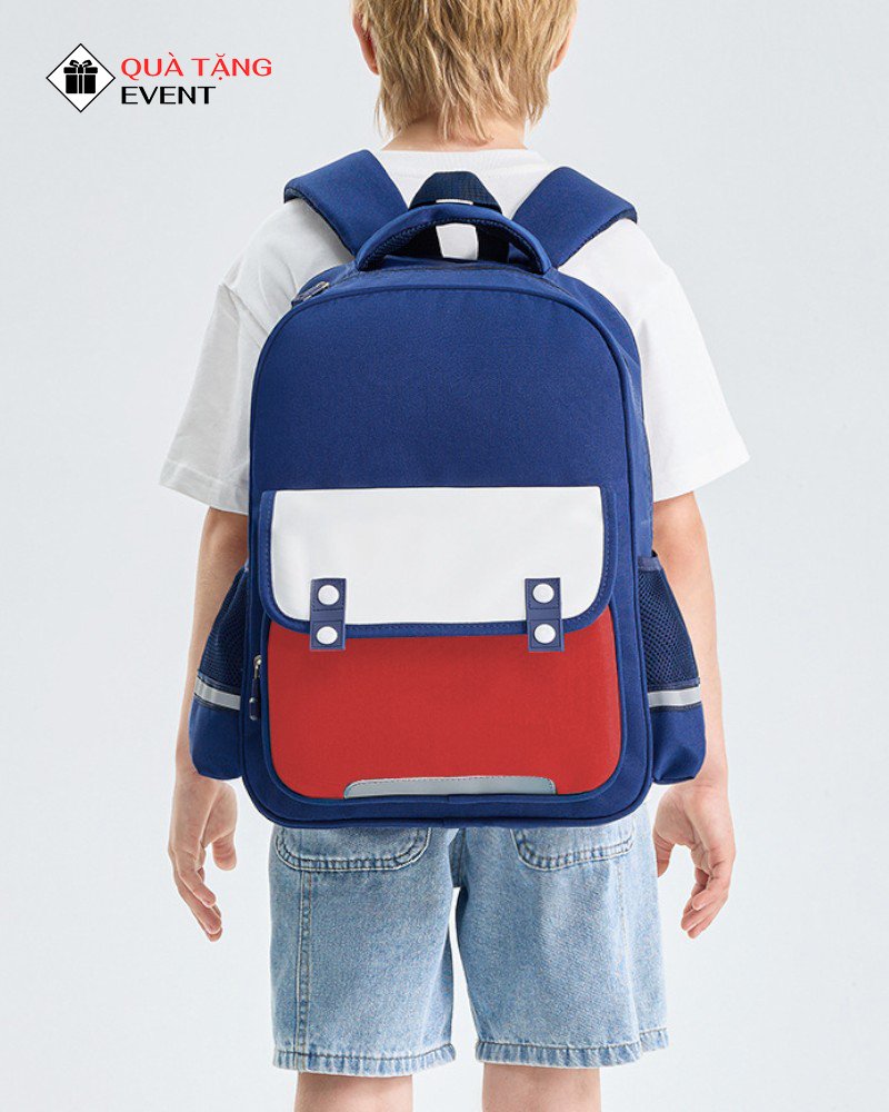 Balo học sinh quà tặng, in logo theo yêu cầu – Mã BLHS013 Xưởng balo học sinh giá sỉ TPHCM - BLHS013