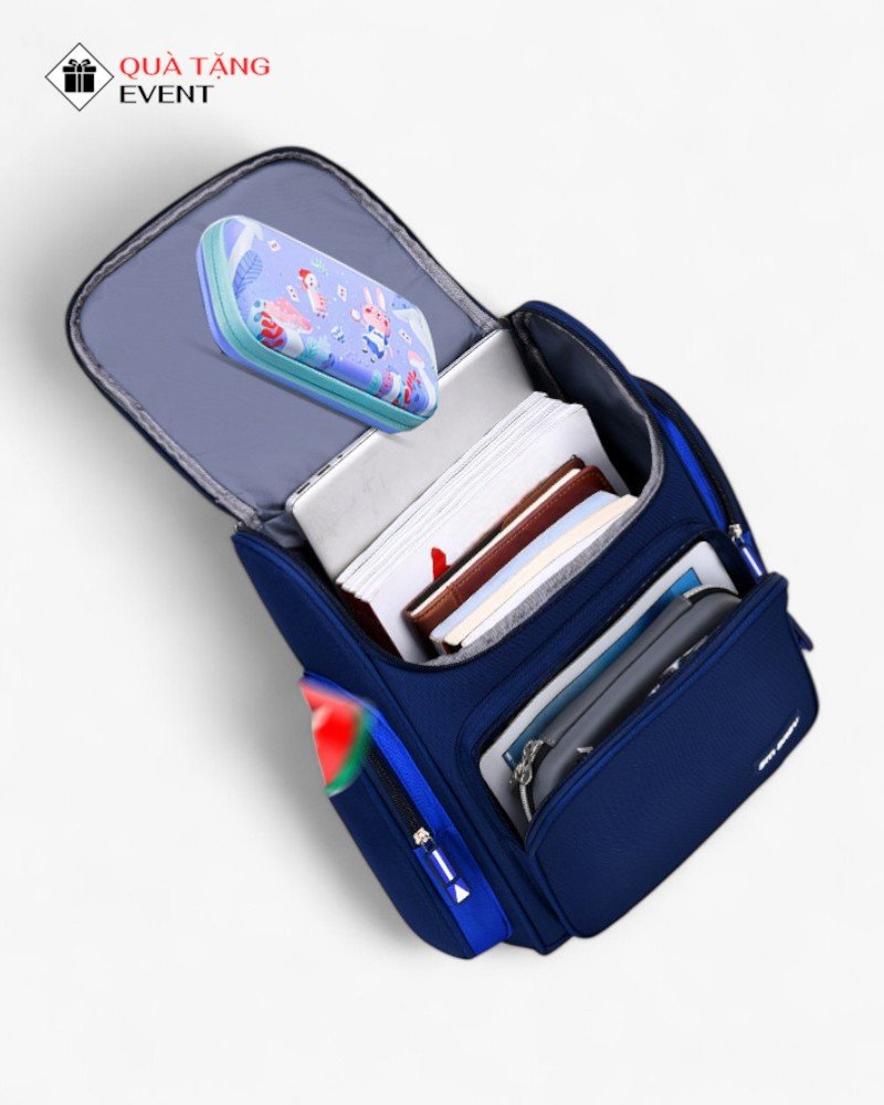 Balo học sinh quà tặng, in logo theo yêu cầu – Mã BLHS002 Xưởng may balo học sinh - BLHS002