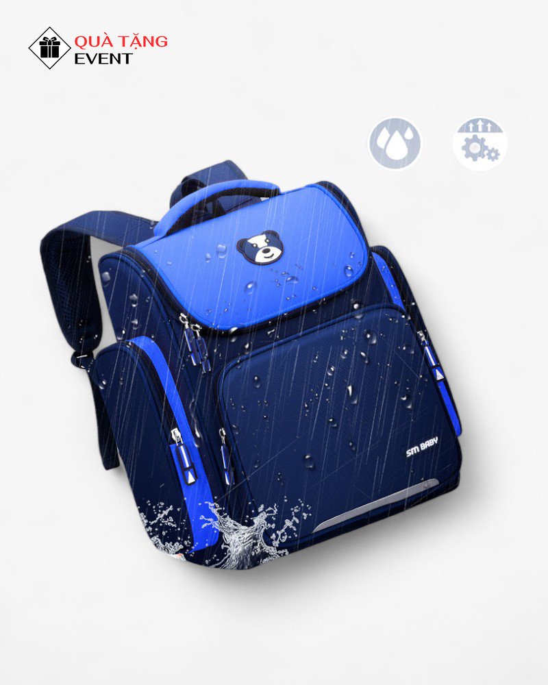 Balo học sinh quà tặng, in logo theo yêu cầu – Mã BLHS002 Xưởng may balo học sinh cao cấp - BLHS002