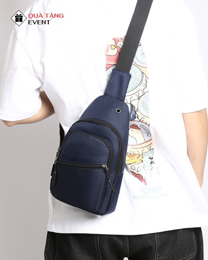Túi đeo chéo quà tặng doanh nghiệp, in logo theo yêu cầu - Mã TDC130 Xưởng may túi bao tử đeo chéo giá rẻ - TDC130