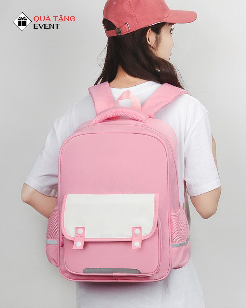 Balo học sinh quà tặng, in logo theo yêu cầu – Mã BLHS004 Xưởng sản xuất balo học sinh đẹp - BLHS004