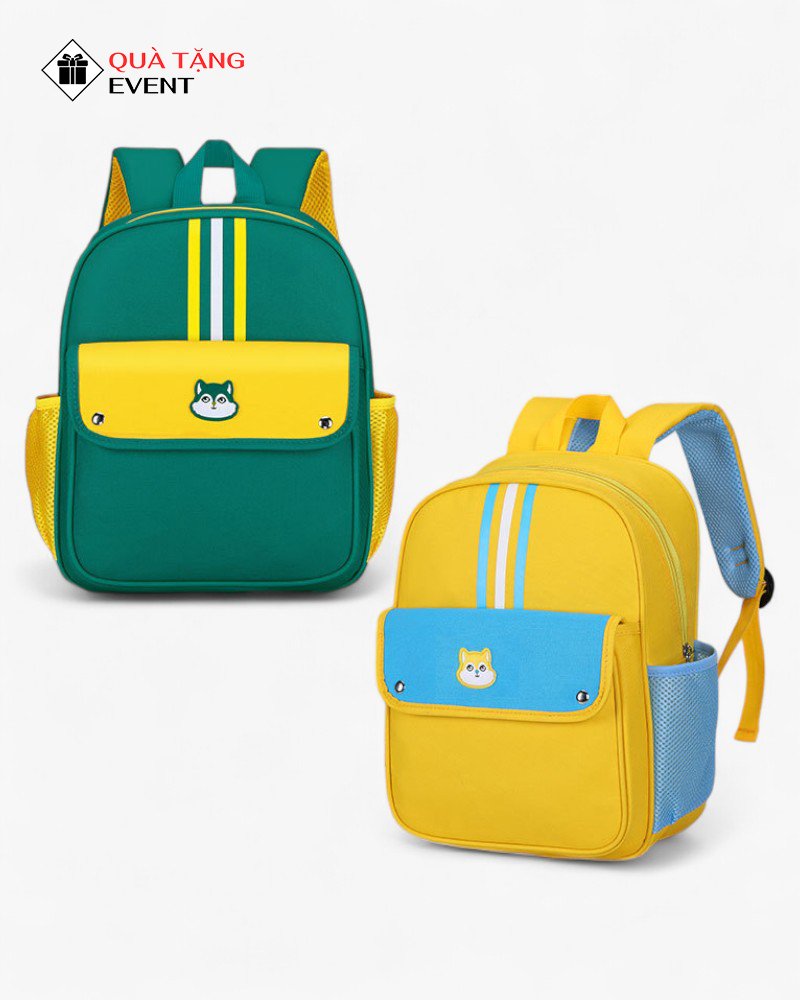Balo học sinh quà tặng, in logo theo yêu cầu – Mã BLHS010 Xưởng sản xuất cặp học sinh giá rẻ - BLHS010