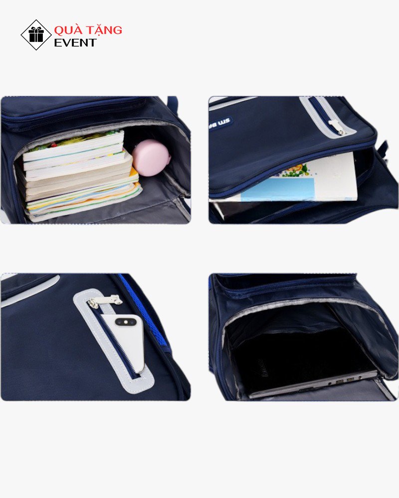 Balo học sinh quà tặng, in logo theo yêu cầu – Mã BLHS014 Xưởng sỉ balo học sinh giá sỉ - BLHS014