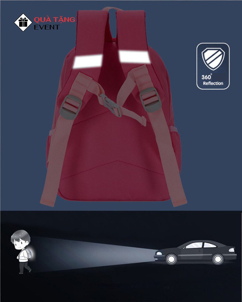 Balo mẫu giáo quà tặng, in logo theo yêu cầu – Mã BLMG009 Xưởng sỉ balo mẫu giáo giá sỉ - BLMG009