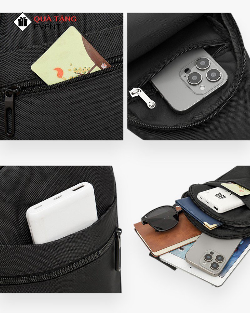 Túi đeo chéo quà tặng doanh nghiệp, in logo theo yêu cầu - Mã TDC118 Xưởng sỉ túi đeo chéo nữ cần thơ - TDC118