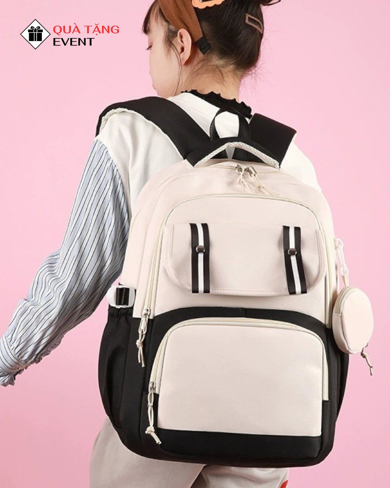 Balo học sinh quà tặng, in logo theo yêu cầu – Mã BLHS009 balo học sinh giá sỉ nam dạ quang - BLHS009